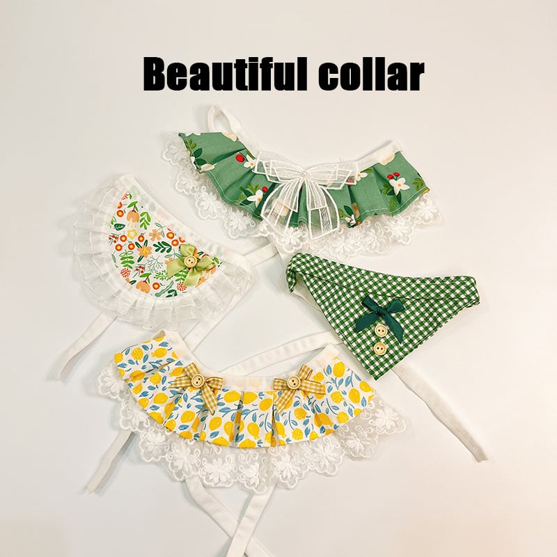 Aksesuvar za vrat ljubimaca: blok uzorak boja, poliester, univerzalna veličina, japansko-korejski stil