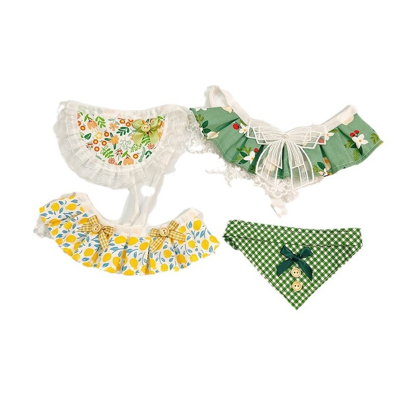 Aksesuvar za vrat ljubimaca: blok uzorak boja, poliester, univerzalna veličina, japansko-korejski stil