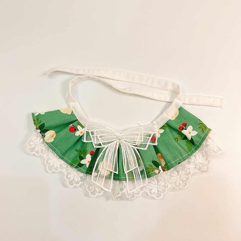 Aksesuvar za vrat ljubimaca: blok uzorak boja, poliester, univerzalna veličina, japansko-korejski stil