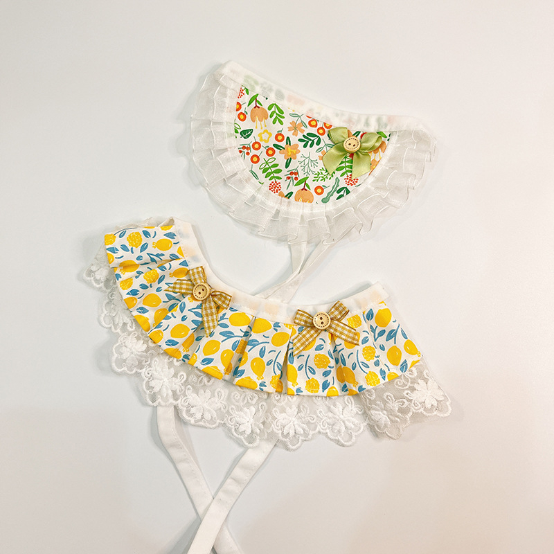 Aksesuvar za vrat ljubimaca: blok uzorak boja, poliester, univerzalna veličina, japansko-korejski stil