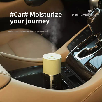 Umidificator de aer USB Mini - Ultrasonic, 3+ duze de ceață, Alimentare USB, Rezervor 0.5-1 L, Zgomot 36-45 dB