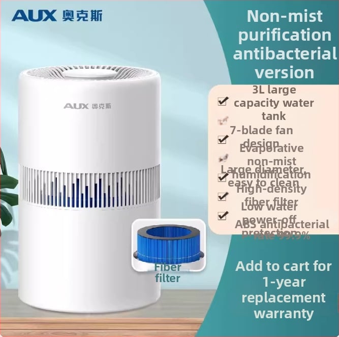 Háztartási párásító, csendes működés, 3 párásító kimenet, >10 literes víztartály, 41–60 m²-es helyiségekhez, 50 W, mechanikus üzemmód