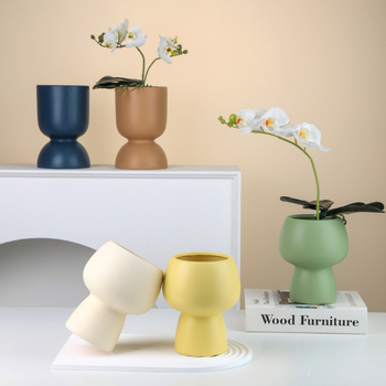 Keramički lonac za orhideje Phalaenopsis, ručna izrada, prozračan, jednostavan i svestran stil, za stolnu uporabu