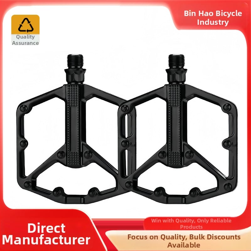 Pedale pentru biciclete de munte și de drum - aliaj din aluminiu/otel, pedale DU duble, anti-derapare lărgite, Bin Hao 653, Pj-19