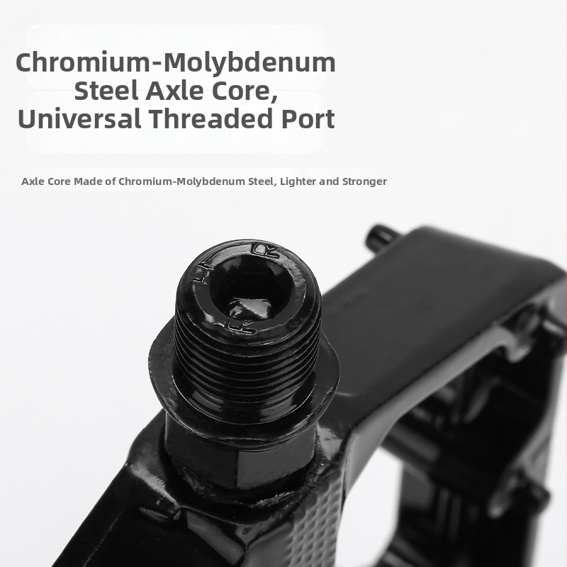 Pedale pentru biciclete de munte și de drum - aliaj din aluminiu/otel, pedale DU duble, anti-derapare lărgite, Bin Hao 653, Pj-19