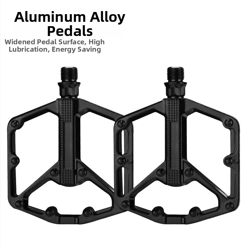 Pedale pentru biciclete de munte și de drum - aliaj din aluminiu/otel, pedale DU duble, anti-derapare lărgite, Bin Hao 653, Pj-19