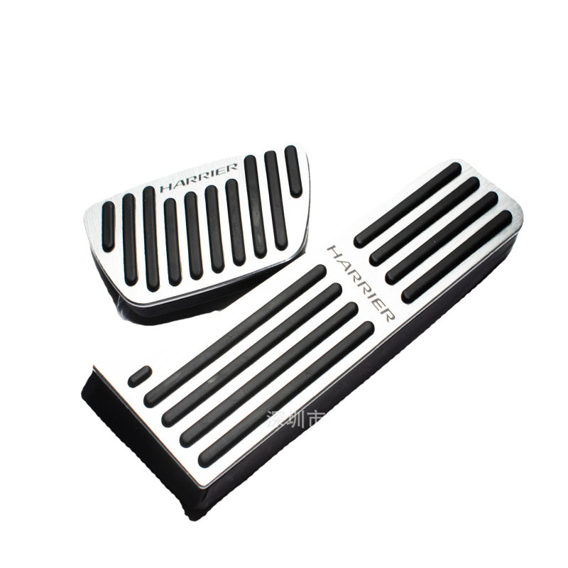 Toyota HARRIER pedál dekorációs készlet – alumíniumötvözet, csúszásmentes, fúrás nélküli telepítés, automata váltóhoz