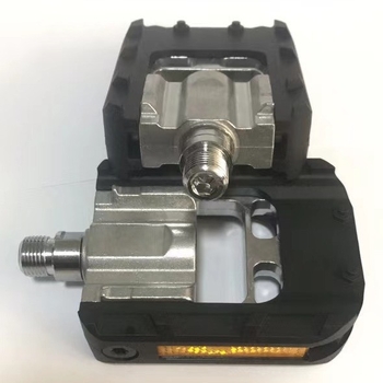 Sklopna pedala za bicikl — aluminijska legura, Quick, model 43-15-2, kompatibilna s biciklima