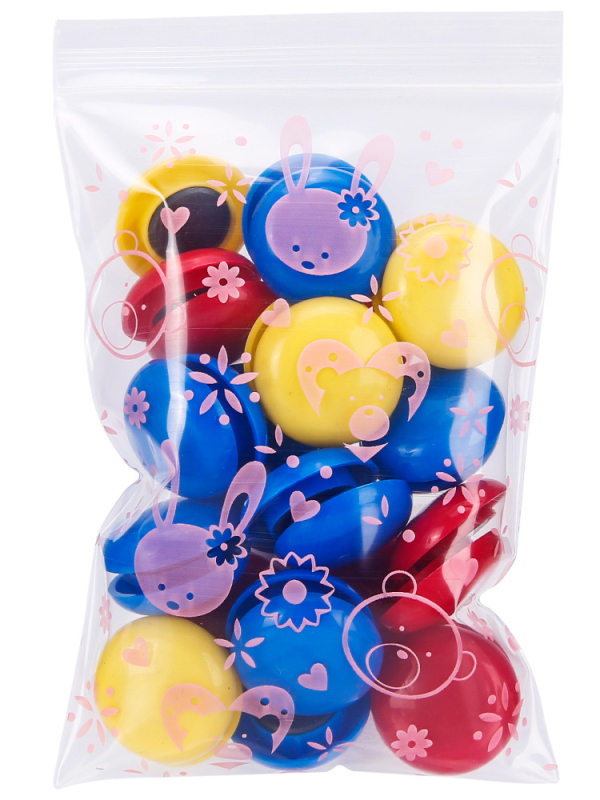 Chuchu μικρή συσκευασία κοσμημάτων - αυτοσφραγιζόμενη, σχέδιο με καρτούν, νέο υλικό, μήκος σφράγισης 1.2 cm