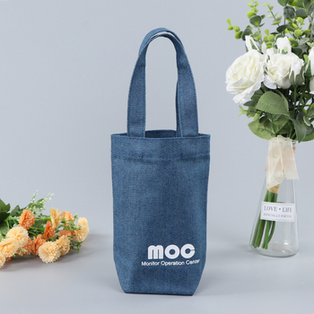 Дънкова торба за носене с персонализирано лого, печат чрез термичен трансфер, тегло 150 g