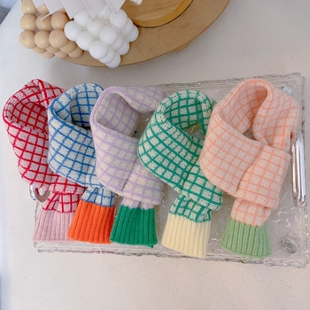 Șal de lână de iarnă, model în grilă, țesătură simplă, Jacquard