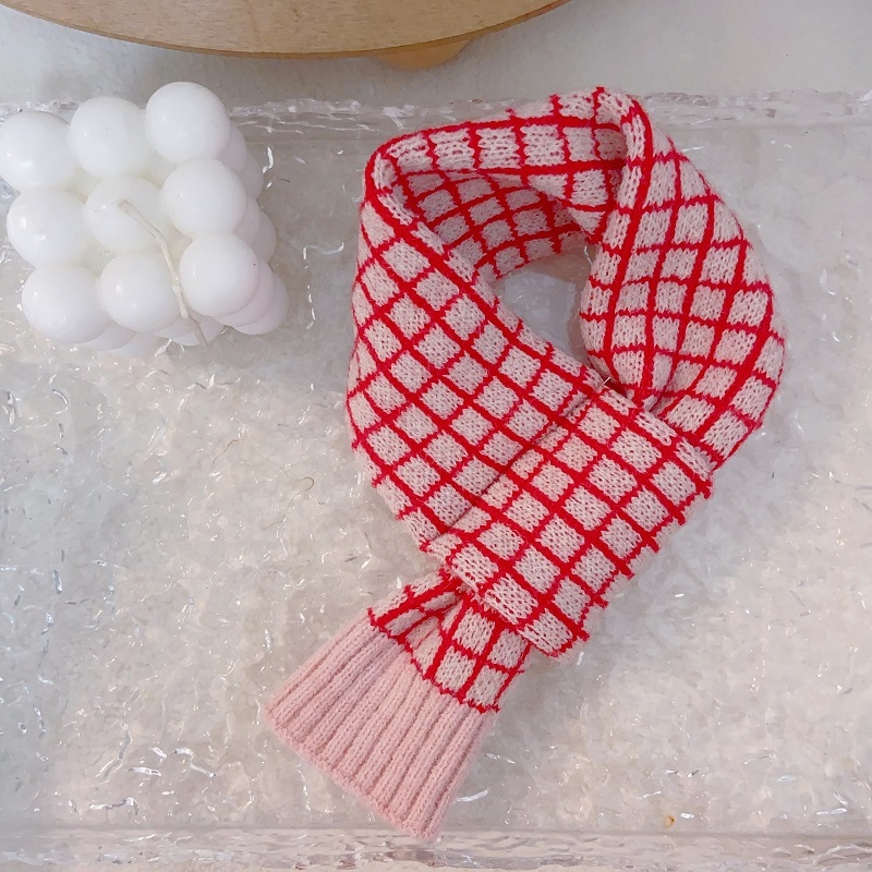 Șal de lână de iarnă, model în grilă, țesătură simplă, Jacquard