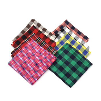 Pet Plaid háromszög alakú bib sál macskáknak és kutyáknak - 100% pamut, sík szövésű, nyomtatott, négy évszakos