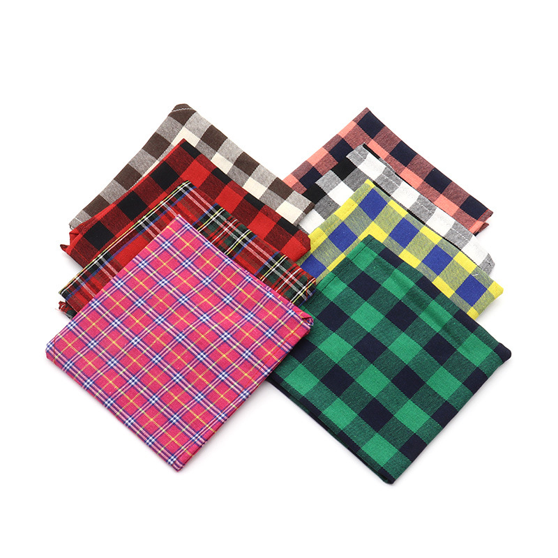 Pet Plaid háromszög alakú bib sál macskáknak és kutyáknak - 100% pamut, sík szövésű, nyomtatott, négy évszakos