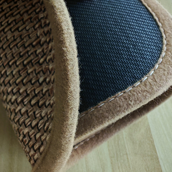 Covoraș de baie din in - antiderapant, țesut, absorbant, uscare rapidă, pătrat, stil japonez