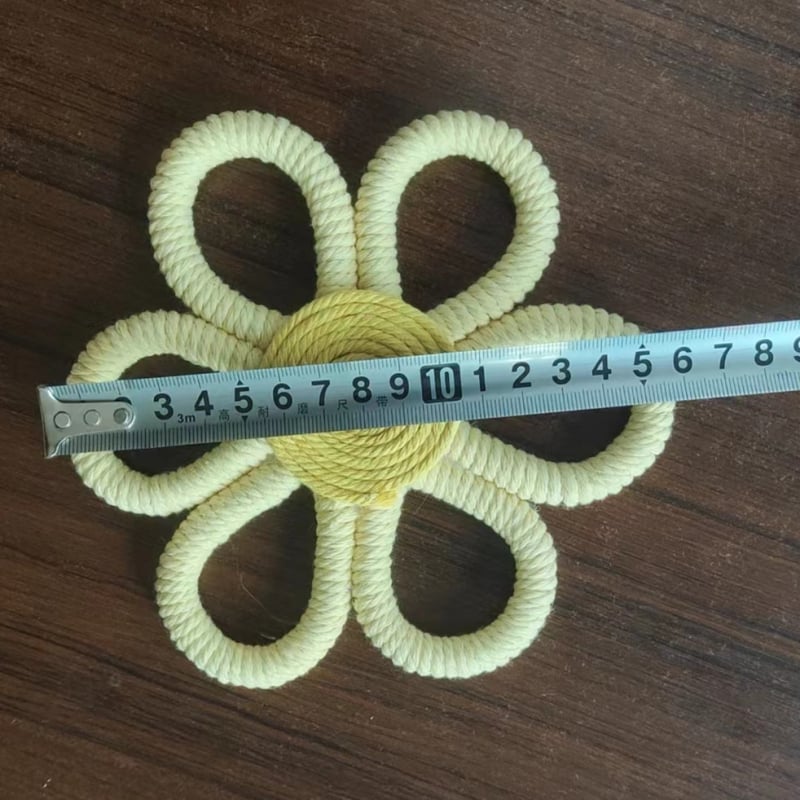 Χειροποίητο βαμβακερό ταπισέρι φύλλου για τον τοίχο, μποέμικη μαργαρίτα και κρεμαστό με ουράνιο τόξο