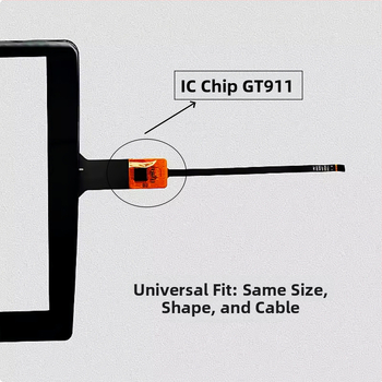 Android navigačný dotykový displej do auta GT911 – univerzálny externý displej pre DVD v aute, centrálna konzola