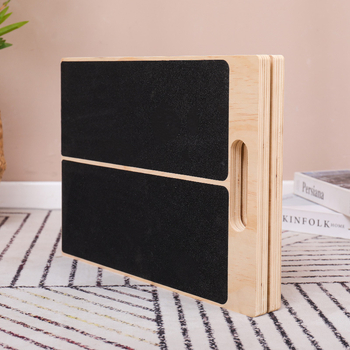 Подложка за крак под бюро от масивно дърво, сгъваема и персонализируема, модерен минималистичен стил, модел 01