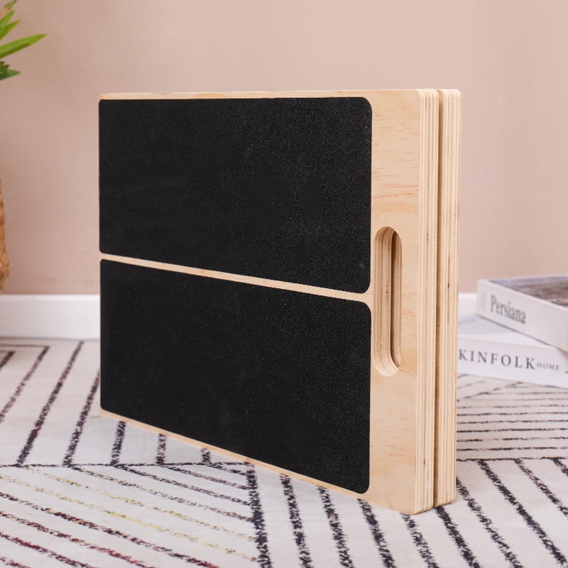 Подложка за крак под бюро от масивно дърво, сгъваема и персонализируема, модерен минималистичен стил, модел 01