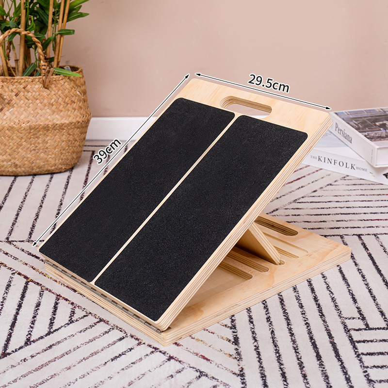 Подложка за крак под бюро от масивно дърво, сгъваема и персонализируема, модерен минималистичен стил, модел 01