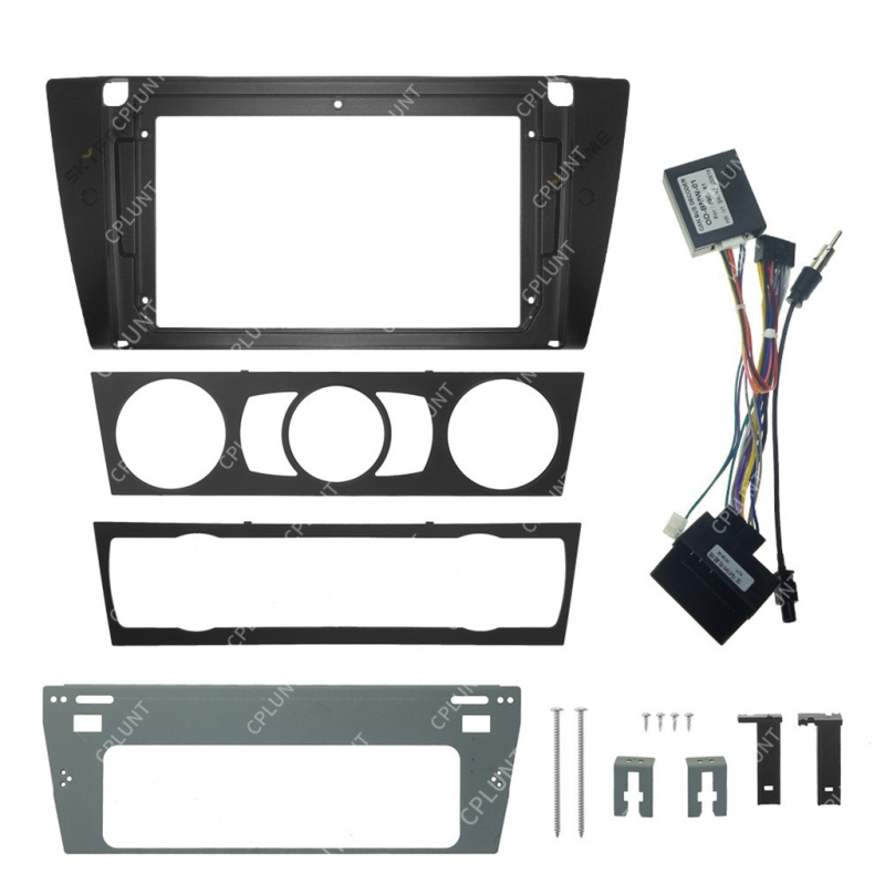 Okvir središnje konzole za navigaciju za BMW Serija 3 E90/E91/E92/E93 – višestruki okvir, ABS+PC, kompatibilno s modelima 2005–2012, težina 1 kg