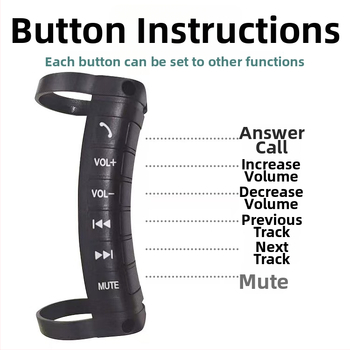 Univerzálny ovládač tlačidiel na volante pre navigáciu po inštalácii, ABS + silikón, Model Prevencia a Kontrola 1