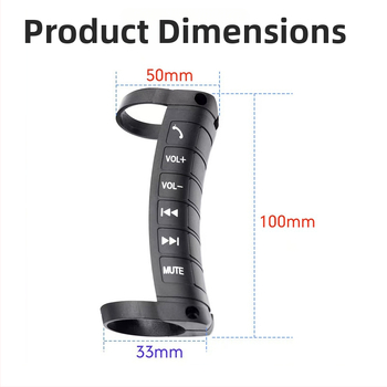 Univerzálny ovládač tlačidiel na volante pre navigáciu po inštalácii, ABS + silikón, Model Prevencia a Kontrola 1