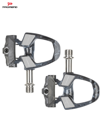 PROMEND Pd-r697p-ti SPD önzáró pedálok, karbon-kompozit test + titán tengely, 186 g, háromcsapágyas, országúti és versenygépekhez