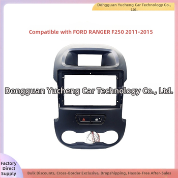 Rám navigačného systému do auta (DVD panel) – modulárny rám pre Ford Ranger a F-250 (ABS+PC • Kompatibilita: Ford Ranger, F-250 • Roky modelov: 2011–2015 • Hmotnosť: 1 kg)