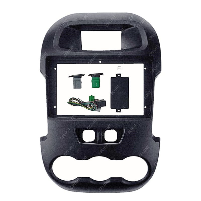 Autó navigációs keret DVD panelhez – moduláris keret Ford Ranger és F-250 számára (ABS+PC • Kompatibilitás: Ford Ranger, F-250 • Modellvek: 2011–2015 • Tömeg: 1 kg)