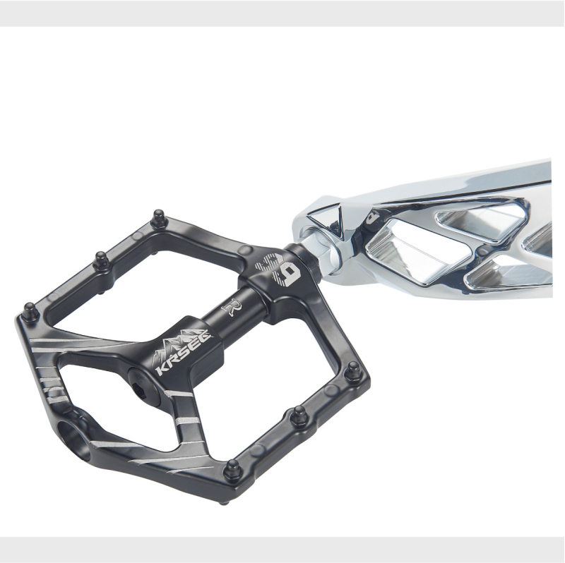 Peda za planinski bicikl K99 Foot – dvostruki DU zatvoreni ležajevi, tijelo od aluminijske legure, visoka čvrstoća, protuklizna površina, kompatibilan s planinskim, cestovnim i sklopnim biciklima