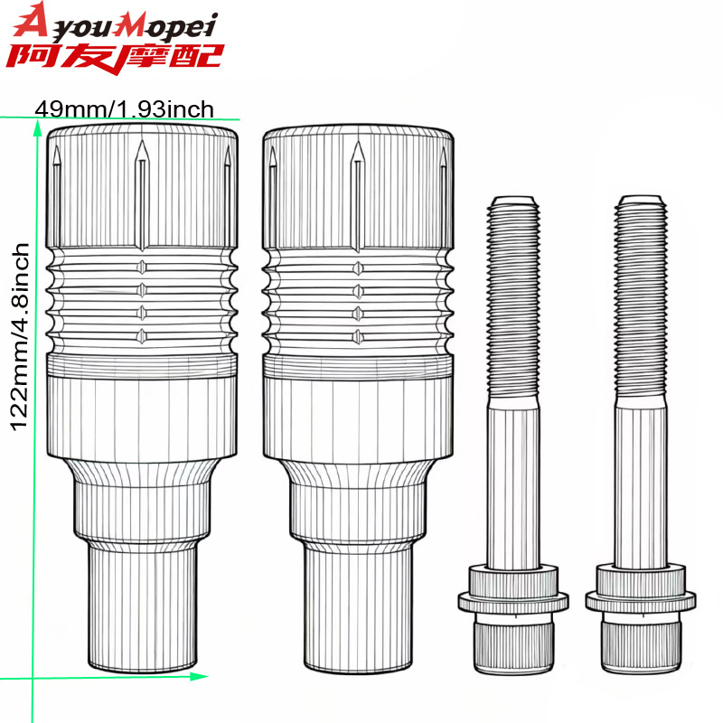 Set zaštitnih šipki za pad Yamaha MT-09 SP 21-25 (Standardni model) – plast i aluminijska legura