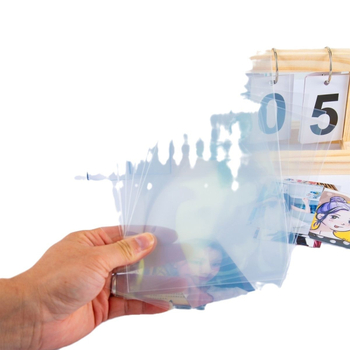 Συσκευασία καρτών παιχνιδιών με αυτοκόλλητες τσάντες, φιλμ πέντε διαμερισμάτων, Luxiem λέιζερ κάρτα