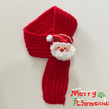 Gyapjúból készült sál háziállatoknak (macskák és kutyák), téli, Cartoon stílus, alkalmas karácsonyra és születésnapra