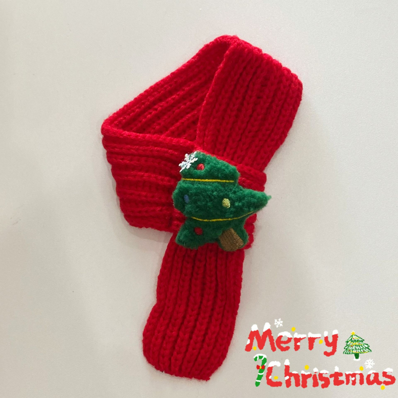 Gyapjúból készült sál háziállatoknak (macskák és kutyák), téli, Cartoon stílus, alkalmas karácsonyra és születésnapra