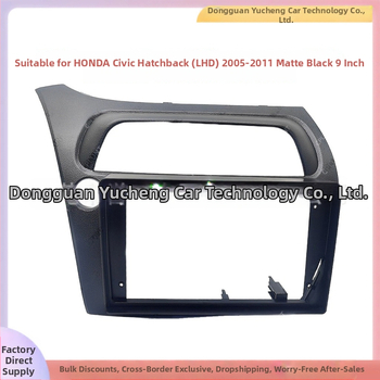 Rám panel navigácie do auta pre Honda Civic Hatchback – ABS+PC, DVD panel, kompatibilné s 2005–2011