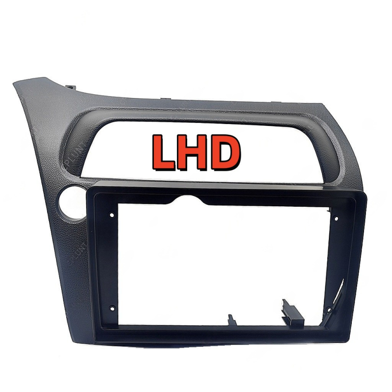 Honda Civic Hatchback autó navigációs panel keret – ABS+PC, DVD panel, kompatibilis 2005–2011