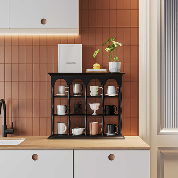 Suport pentru căni din lemn, montat pe perete, stil nordic simplu, lansare toamna 2020.