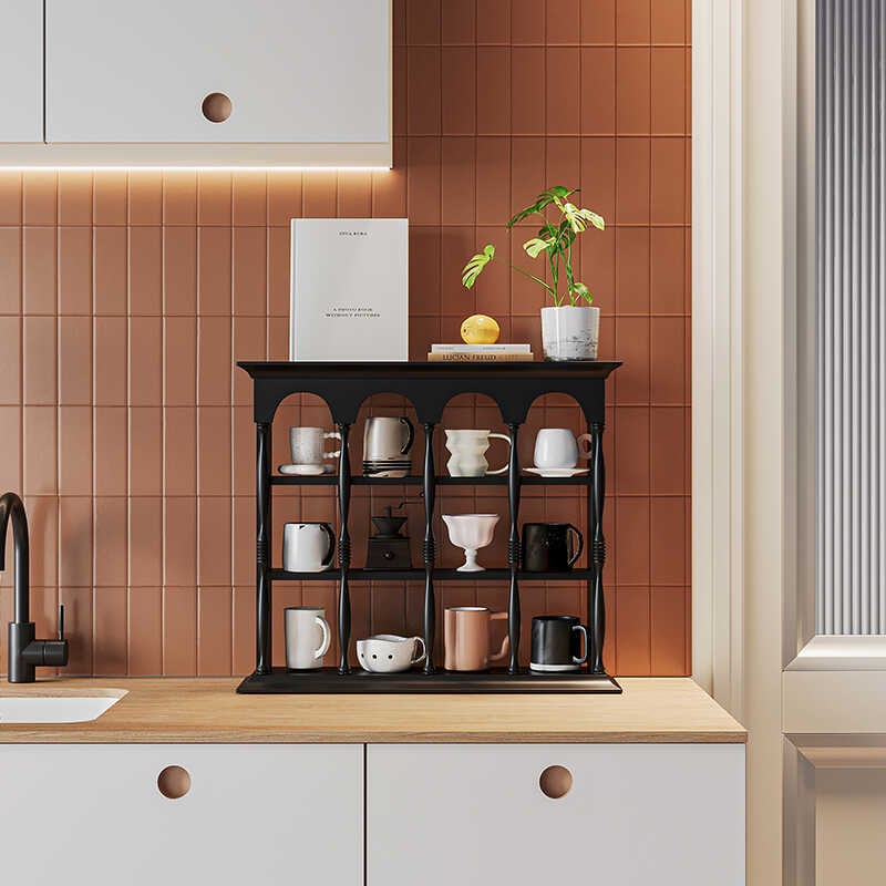 Suport pentru căni din lemn, montat pe perete, stil nordic simplu, lansare toamna 2020.