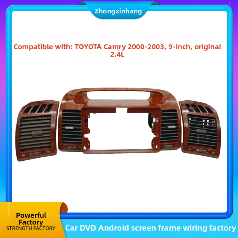 Rám stredovej konzoly pre Toyota Camry 2000–2003 so ventilačnou mriežkou, ABS+PC, 0,5 kg