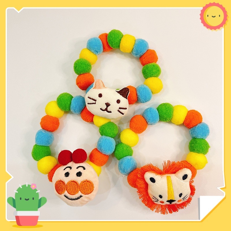 Ogrlica za kućne ljubimce s plišanim kugličnim ukrasom | Crtani stil | Materijal: elastična užad od pliša | Marka: Xinyan beibei | Univerzalna kompatibilnost