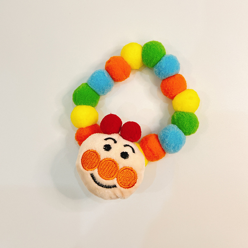 Ogrlica za kućne ljubimce s plišanim kugličnim ukrasom | Crtani stil | Materijal: elastična užad od pliša | Marka: Xinyan beibei | Univerzalna kompatibilnost