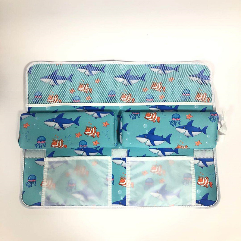 Baba fürdés párna és csúszásmentes matrac szívókorongokkal, modern egyszerű stílus, testreszabható minta, fürdőszobai használatra