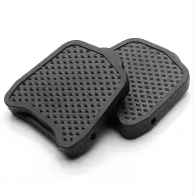 Convertor pentru pedale anti-derapare pentru bicicletă de șosea, către pedale plate; corp din nylon, set de 2, compatibil SPD Shimano și LOOK Keo
