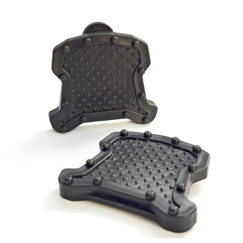 Convertor pentru pedale anti-derapare pentru bicicletă de șosea, către pedale plate; corp din nylon, set de 2, compatibil SPD Shimano și LOOK Keo