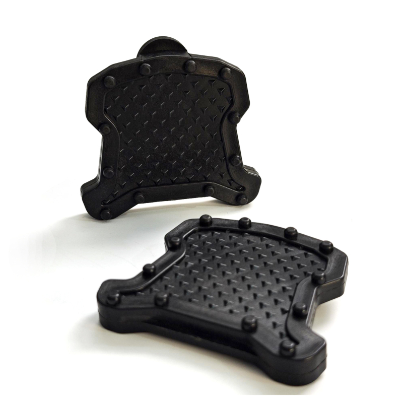 Convertor pentru pedale anti-derapare pentru bicicletă de șosea, către pedale plate; corp din nylon, set de 2, compatibil SPD Shimano și LOOK Keo