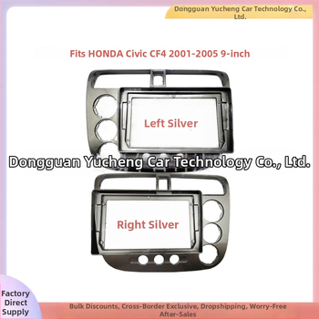 Android navigačný rám pre Honda Civic CF4 (2001–2005) – ABS+PC, hmotnosť 1 kg, nastaviteľný rám