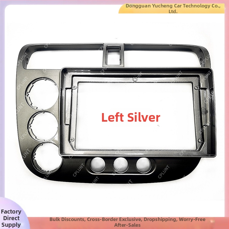 Android navigačný rám pre Honda Civic CF4 (2001–2005) – ABS+PC, hmotnosť 1 kg, nastaviteľný rám