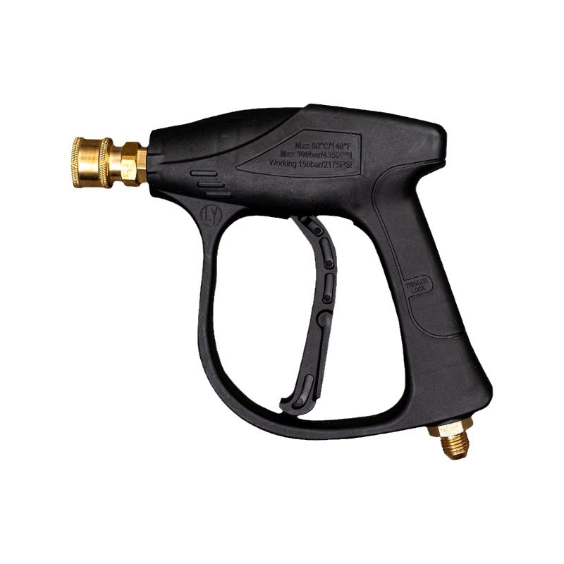 Високонапорна пръскачка за автомивки с меден накрайник, пластмасова дръжка, алуминиев клапан, максимално налягане 250 кг