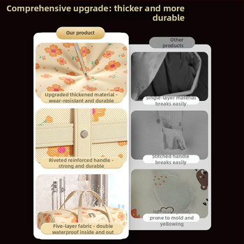 Чанта за съхранение на дрехи, кубична форма, нетъкан текстил, прахозащитна, за завивки и дрехи